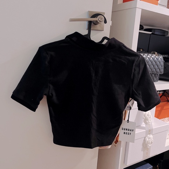 Sunday Best Aritzia Cropped Polo Audio - Picture 2 of 6